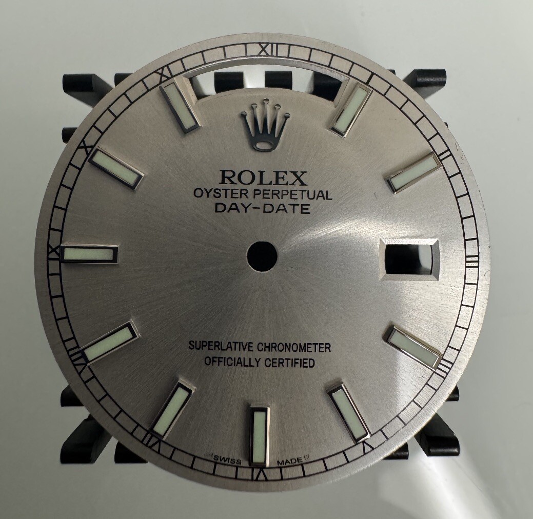 Rolex Quickset President Custom Silver Lume Index Dial For 18039 18239 118239