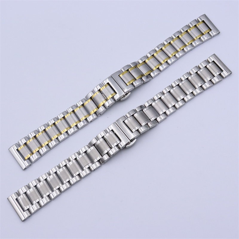 18mm-22mm Universal Stainless Steel Watch Strap Butterfly Clasp Watch Parts