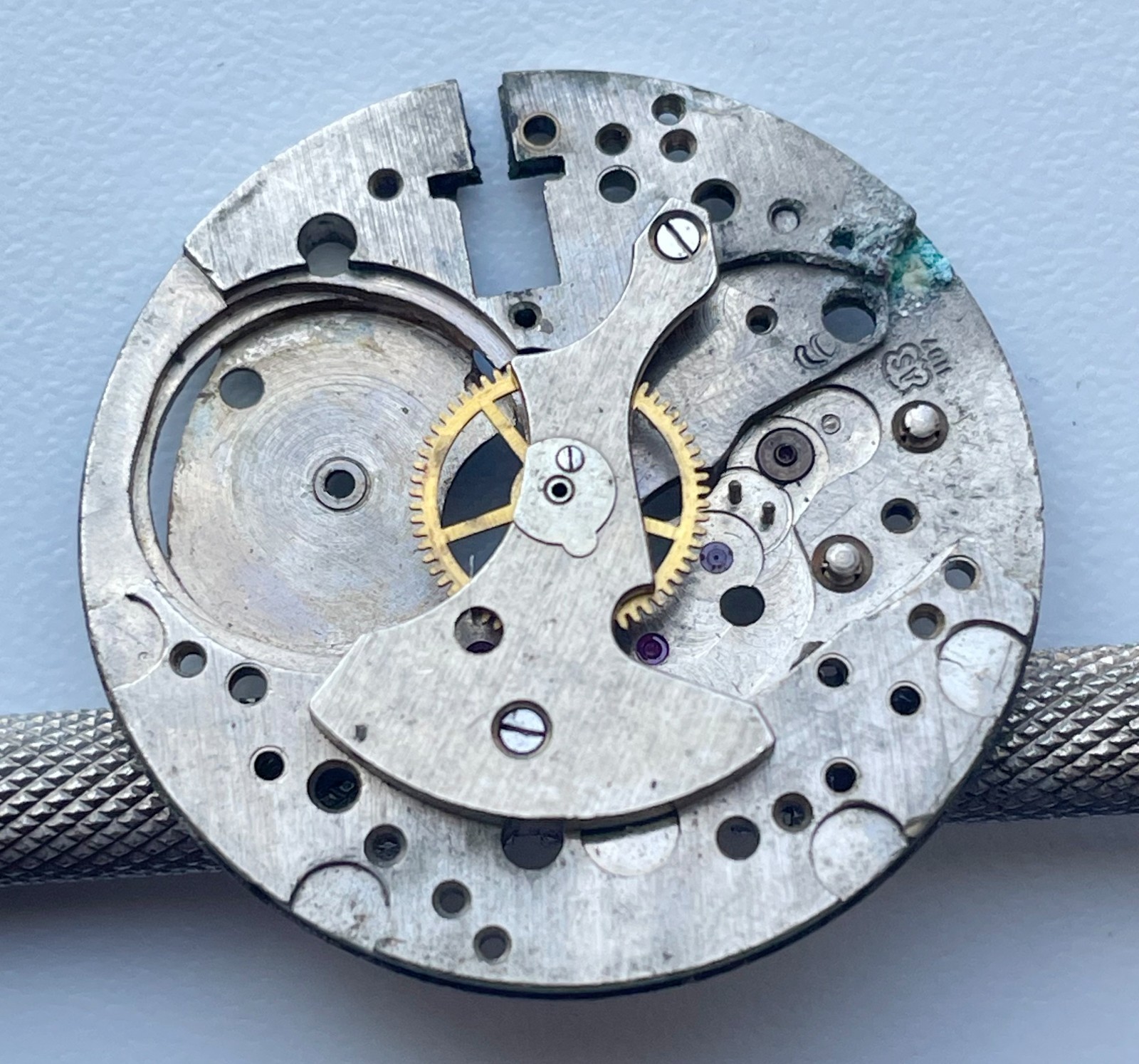 Vintage Pastor Watch Co 17 Jewels Movement Dial Swiss As 1187 Parts Repair