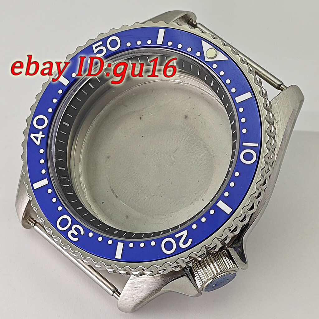 42mm NH35 NH36 silver Watch Case Sapphire Glass Ceramic Bezel Stainless Steel