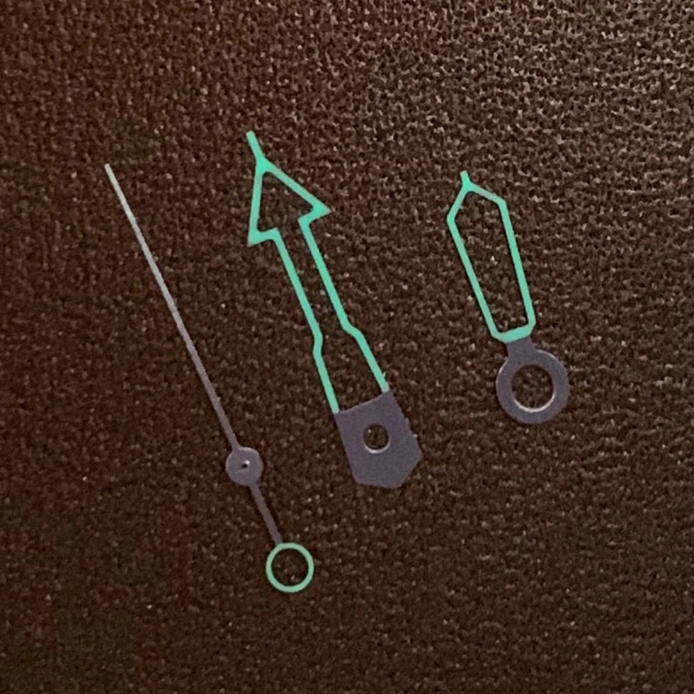 Skeleton Green Luminous Watch Hands for NH35 NH36 Movement Repair Accessory