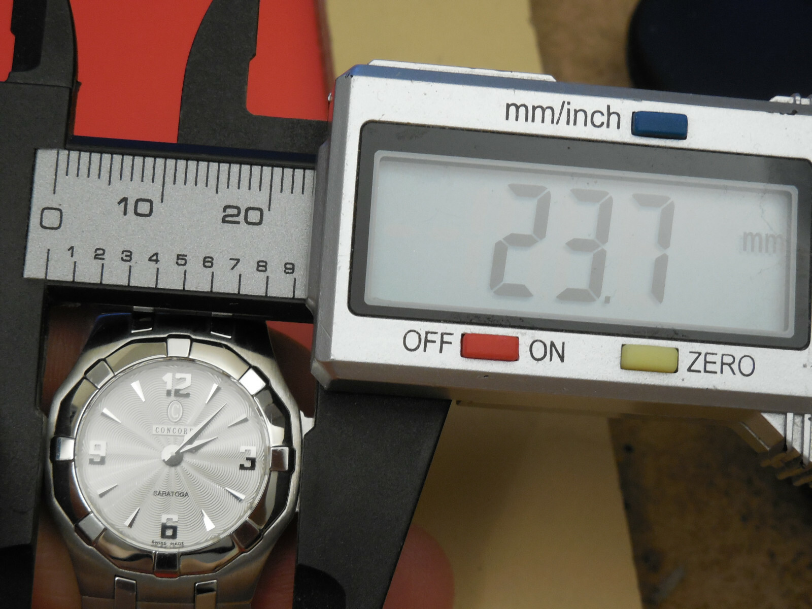 GENUINE CONCORD STEEL SARATOGA STRAP BAND BRACELET 13MM LINK UPDATED MODEL