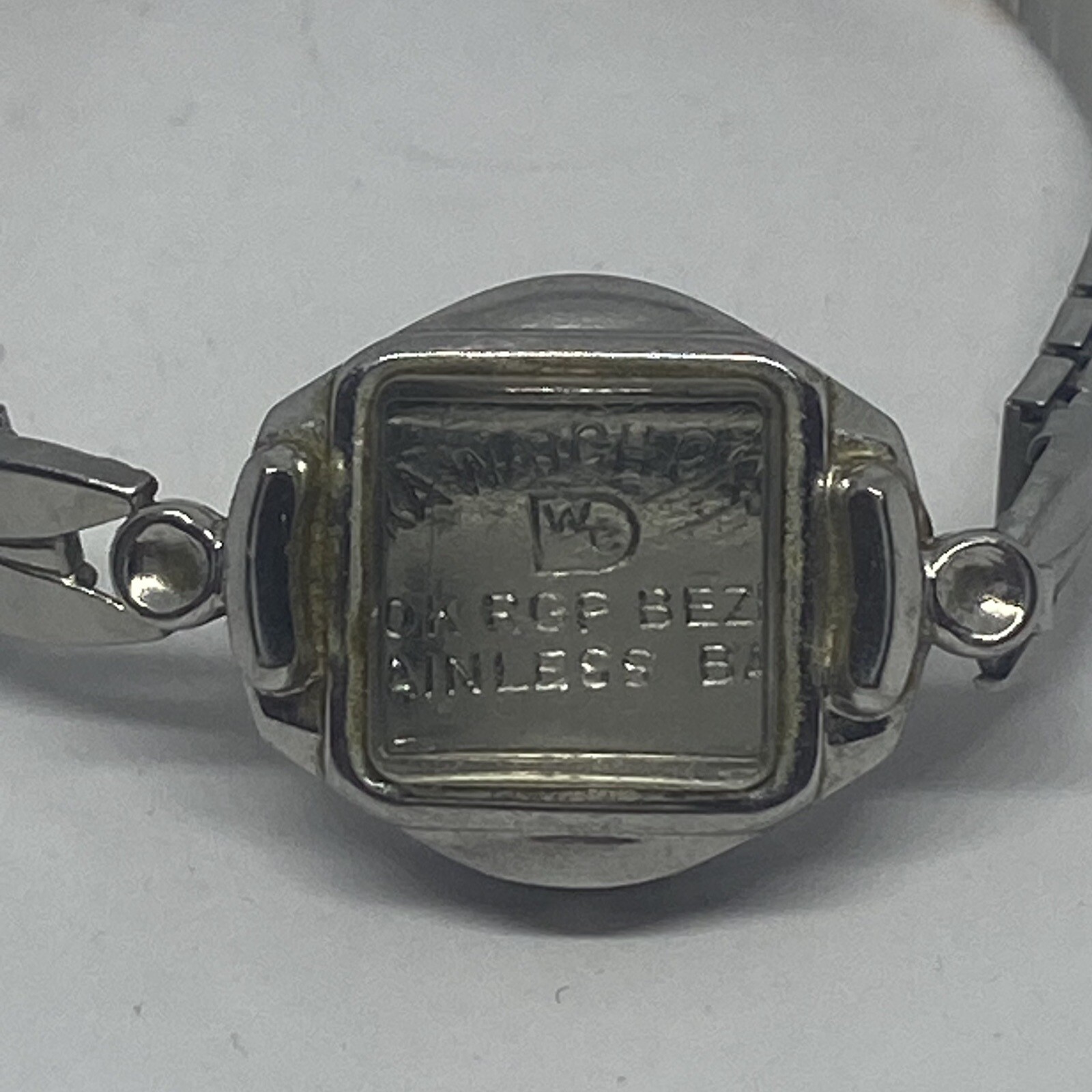 Ladies Watch Case W/ Speidel Expandable Bracelet 10kt Gold RGP Bezel Vtg