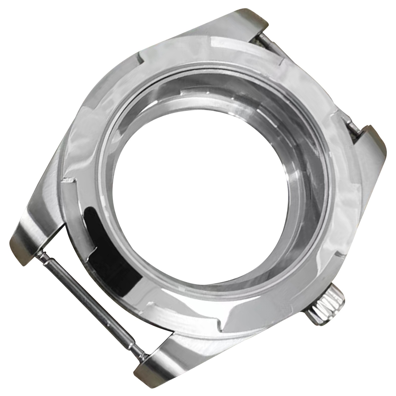 41mm Steel Sapphire Glass Watch Case Replacement For NH35/NH36/4R/7S Movement mm