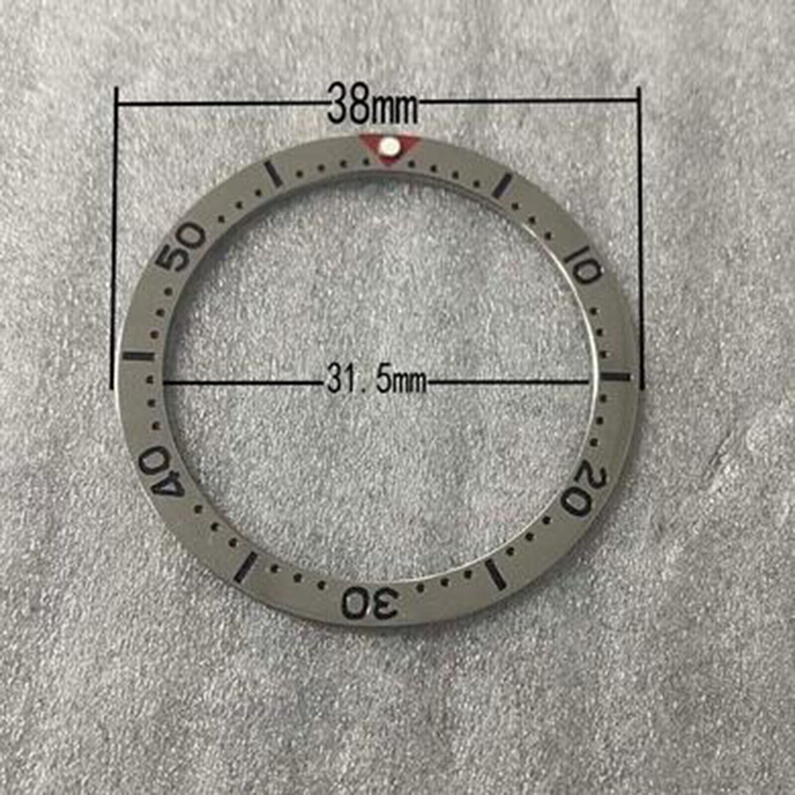 Flat Watch Ring Mouth Watch Bezel Insert 38mm*31.5mm Diameter Ceramic/Aluminum