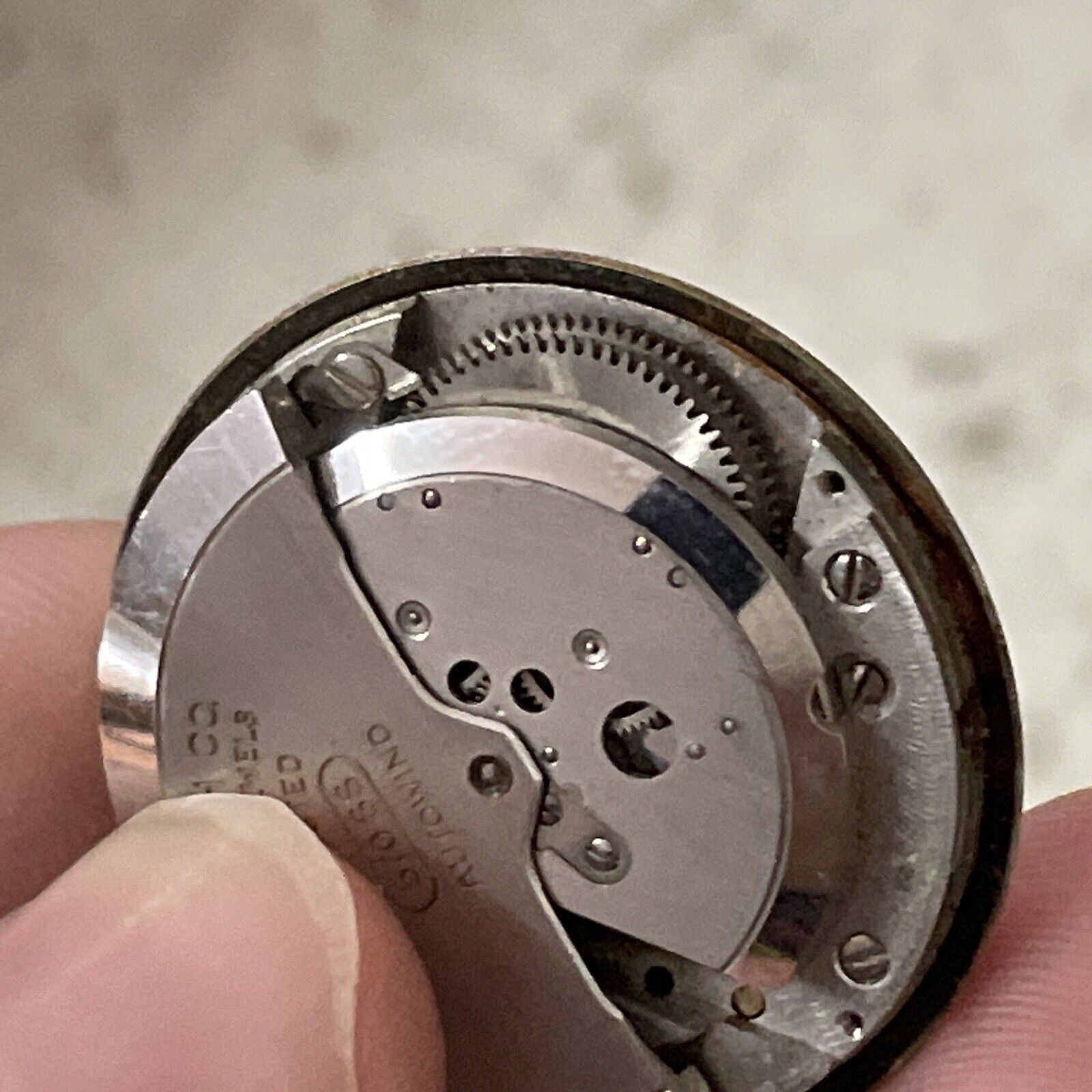 Vintage Gruen Watch Co. Unadjusted Seventeen Jewel Movement And Face PARTS