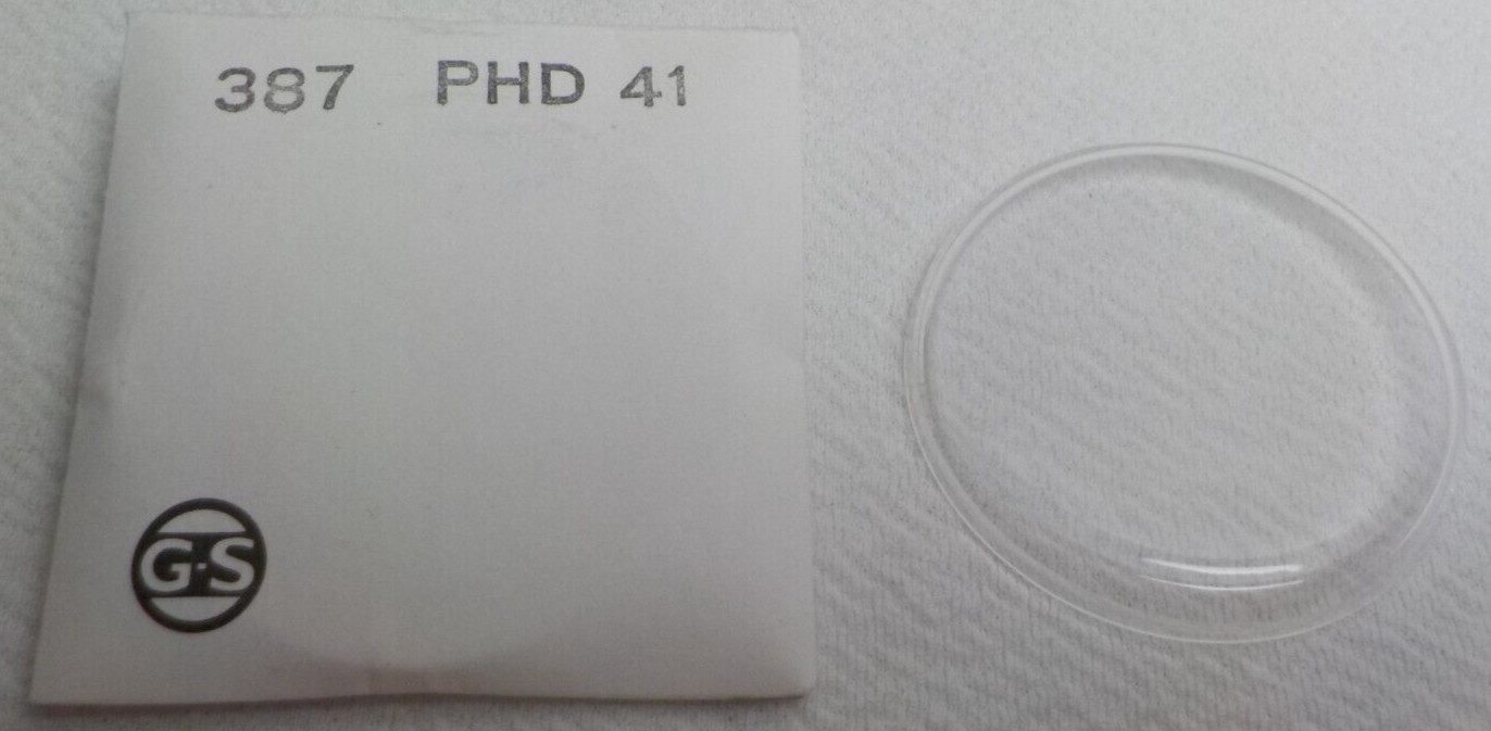 GS FLEXO HI DOME WATCH CRYSTAL REPLACEMENT PART 387 WATCHMAKER PHD 41 #27