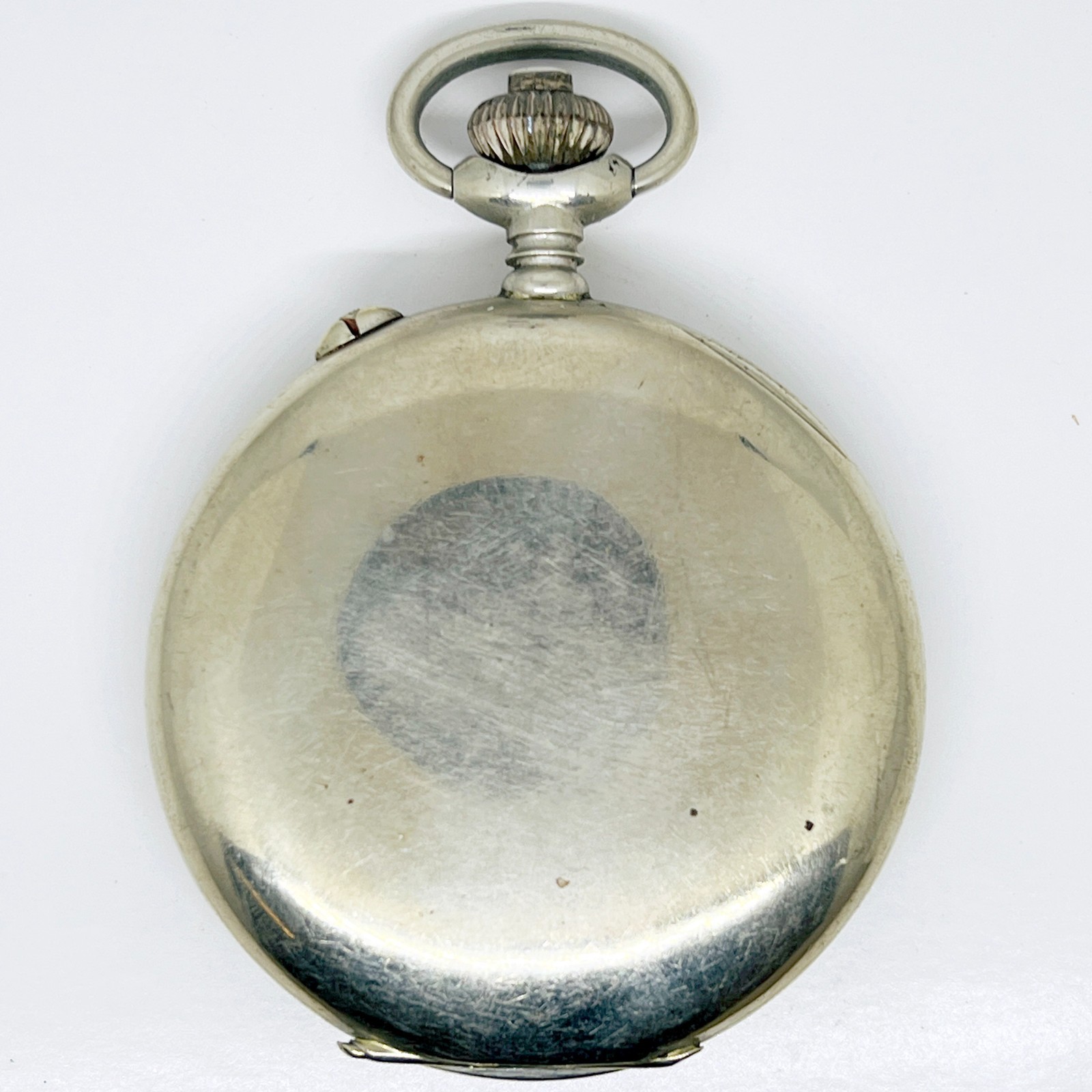ANTIQUE WWII LEMANIA CHRONOGRAPH POCKET WATCH FOR PARTS OR REPAIR LOT 2522