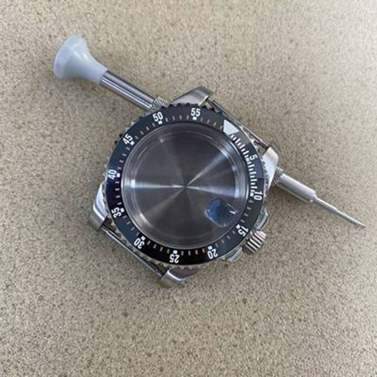 Ceramic Ring Stainless Steel Watch Case 40mm Accessories For NH35/36 Movement