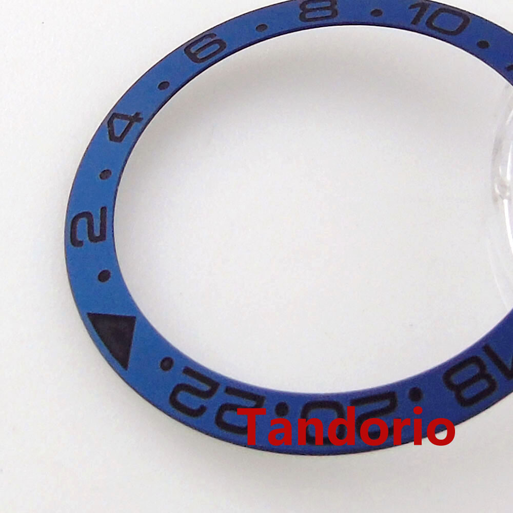 38mm*30.6mm Blue Slope Alloy Watch Bezel Insert Steel Fit SUB GMT Men’s Watch