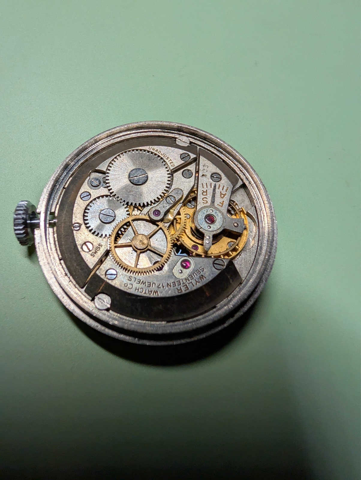 Wyler ETA 932 Watch Movement for Parts, No Broken Parts, but Needs Service