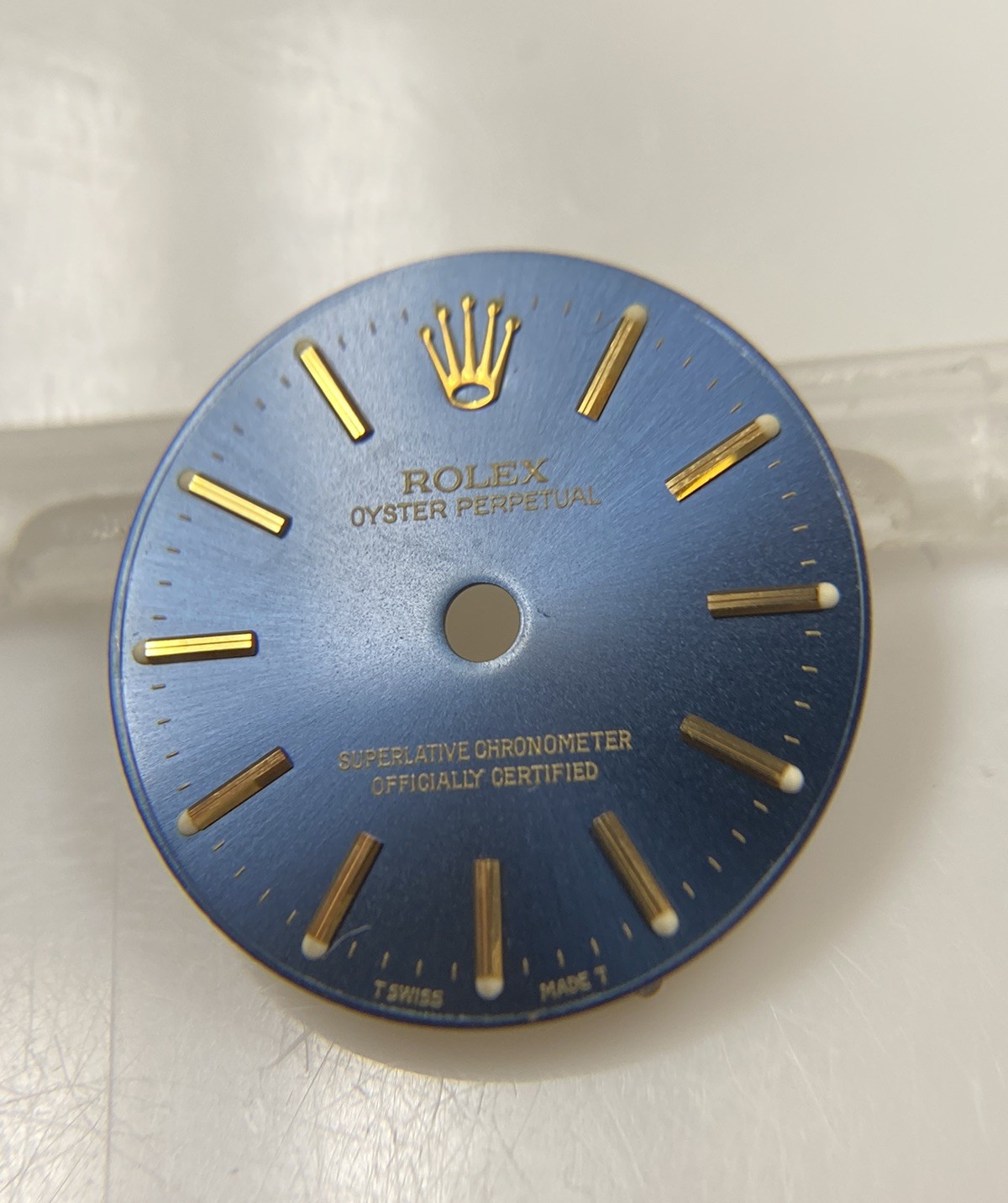 Genuine Rolex 24mm Oyster Perpetual Cal. 2130/2230 Blue/Gold Dial