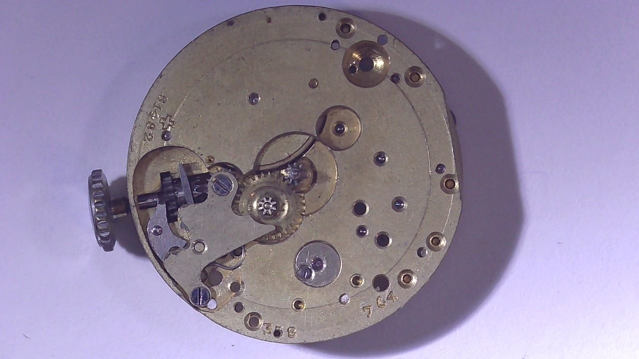 Ancienne Platine De Mouvement Montre Incomplete Ø 23.60 Mm