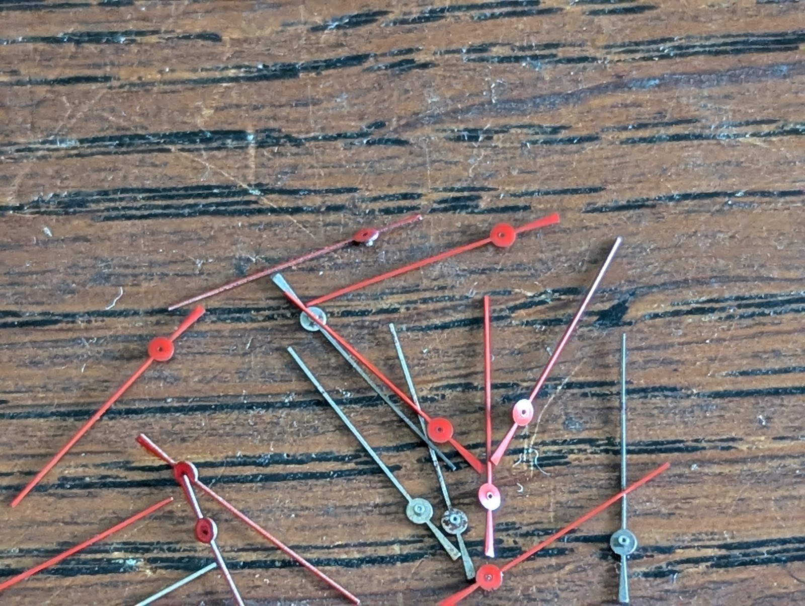 Watch Centre Second Hands, Red, Various Sizes, Used, Watchmaker Parts #N902