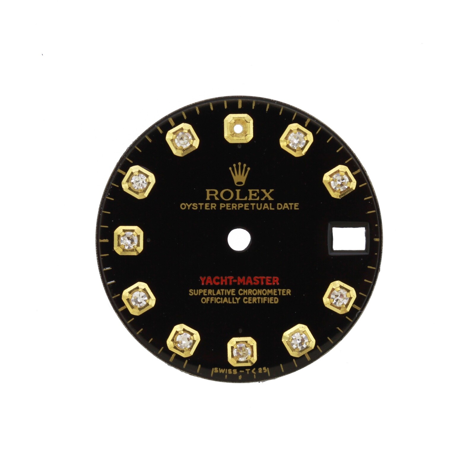 Rolex Custom Diamond Yacht Master Dial for 68628 & 68623 (Missing Stone)