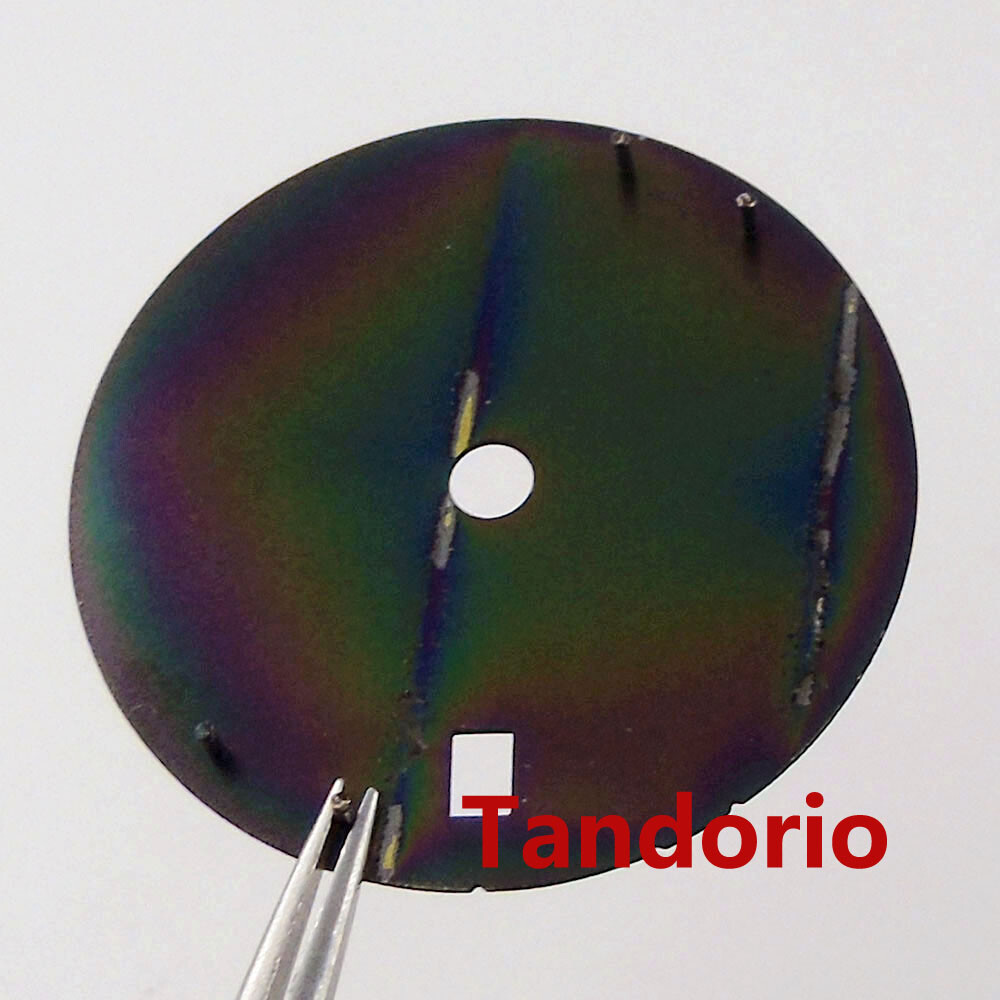 29mm Sterile Watch Dial Fit NH34A NH34 GMT Automatic Date Lume Snowflake Hand