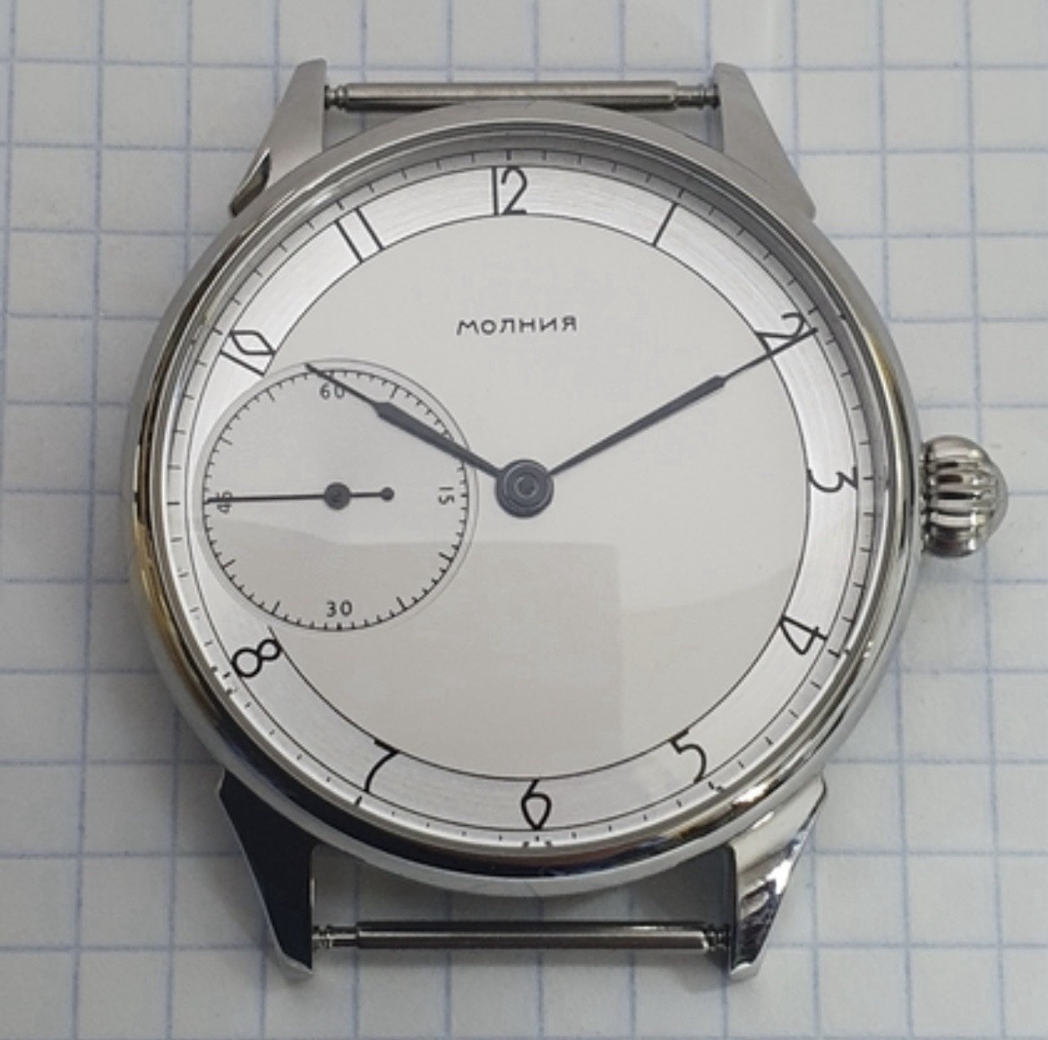 Molnija Marriage Watch Parts Set – Case Dial Hands – No Movement – Aftermarket