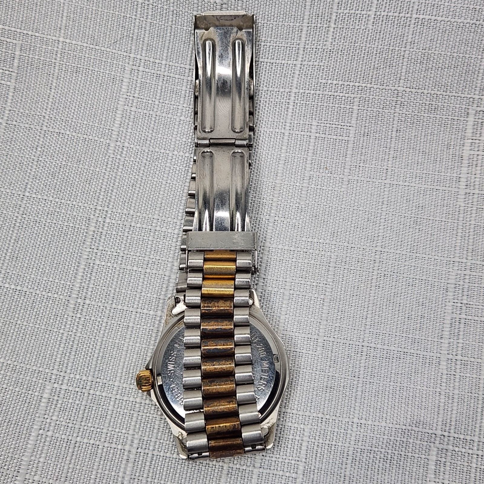 Tag Heuer Watch FOR PARTS 964.013 Gold and Silver Tone NOT WORKING
