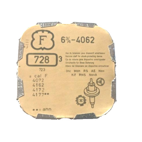 Felsa 4062 4072 4162 4172 4177 Balance Staff watch part #728