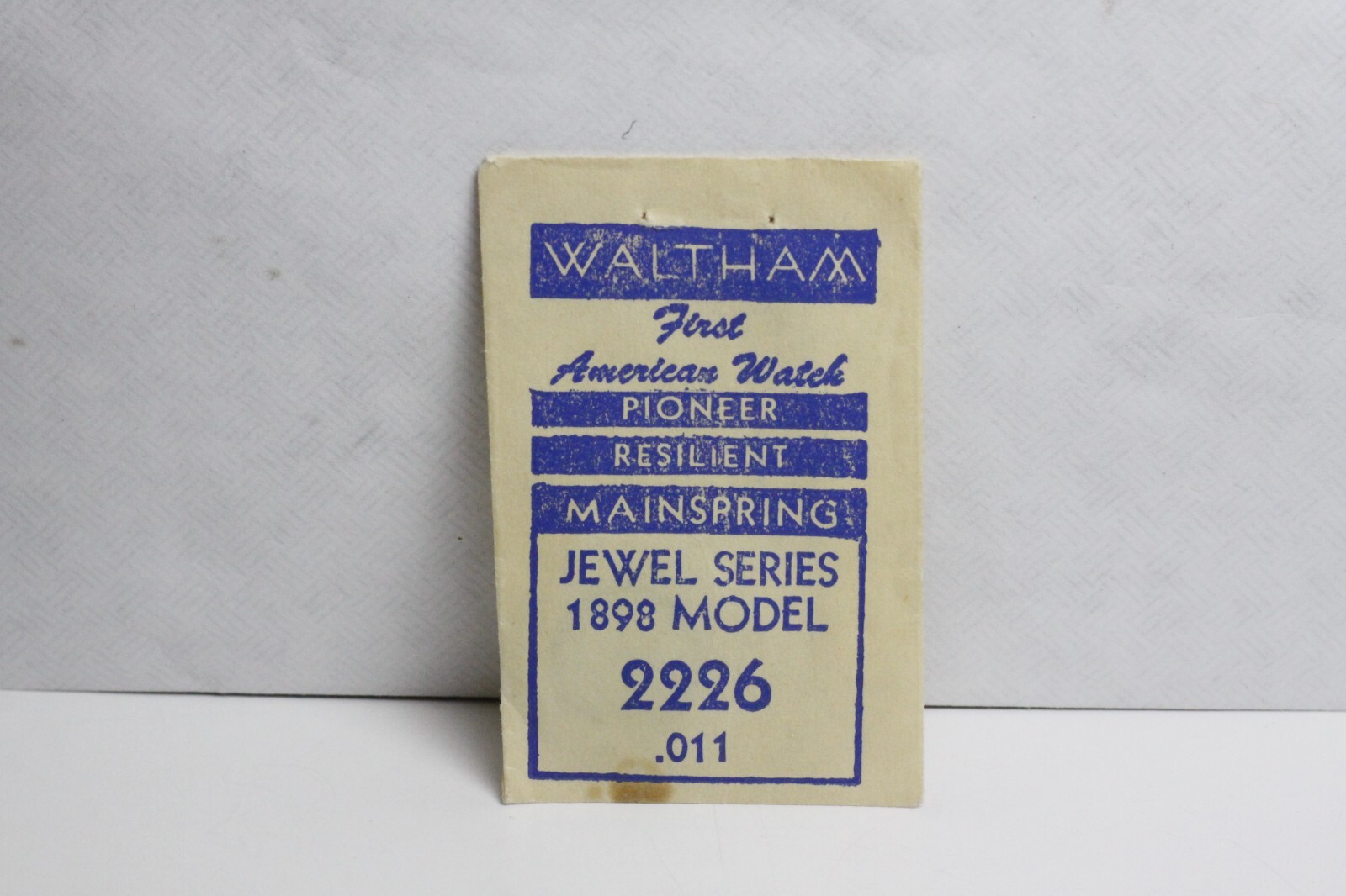 WALTHAM PIONEER UNIT #2226 1898 MODEL STRENTH .011 12V