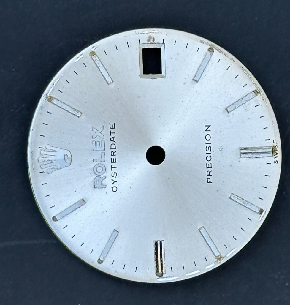 Vintage Rolex Oysterdate Precision Watch Dial For 6466 Swiss Only Dial