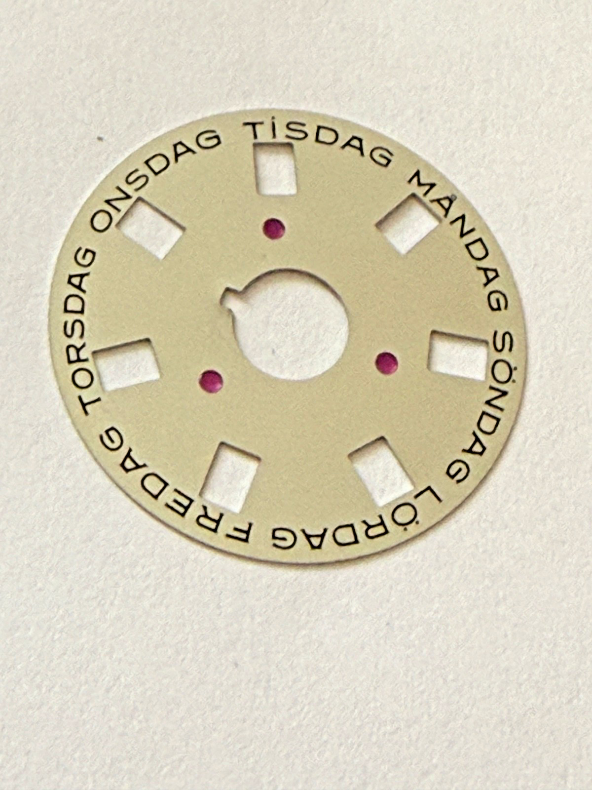 genuine Rolex watch 1556 calendar day disc 1803 champagne Sweden very rare