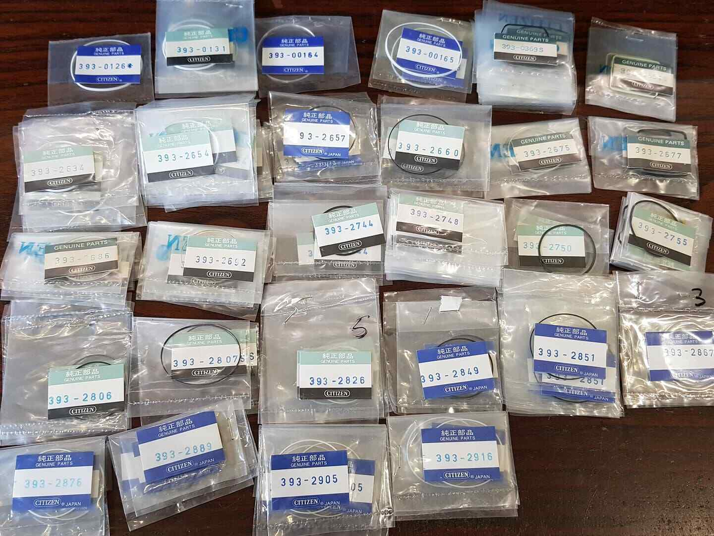 NOS Citizen Rubber Plastic Gasket Original 393-xxx 392-xxx Drop down choose 4