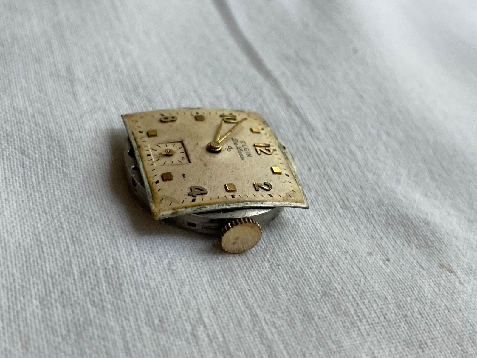 Elgin de luxe 555 – movement for mens watch RUNS, lot0308
