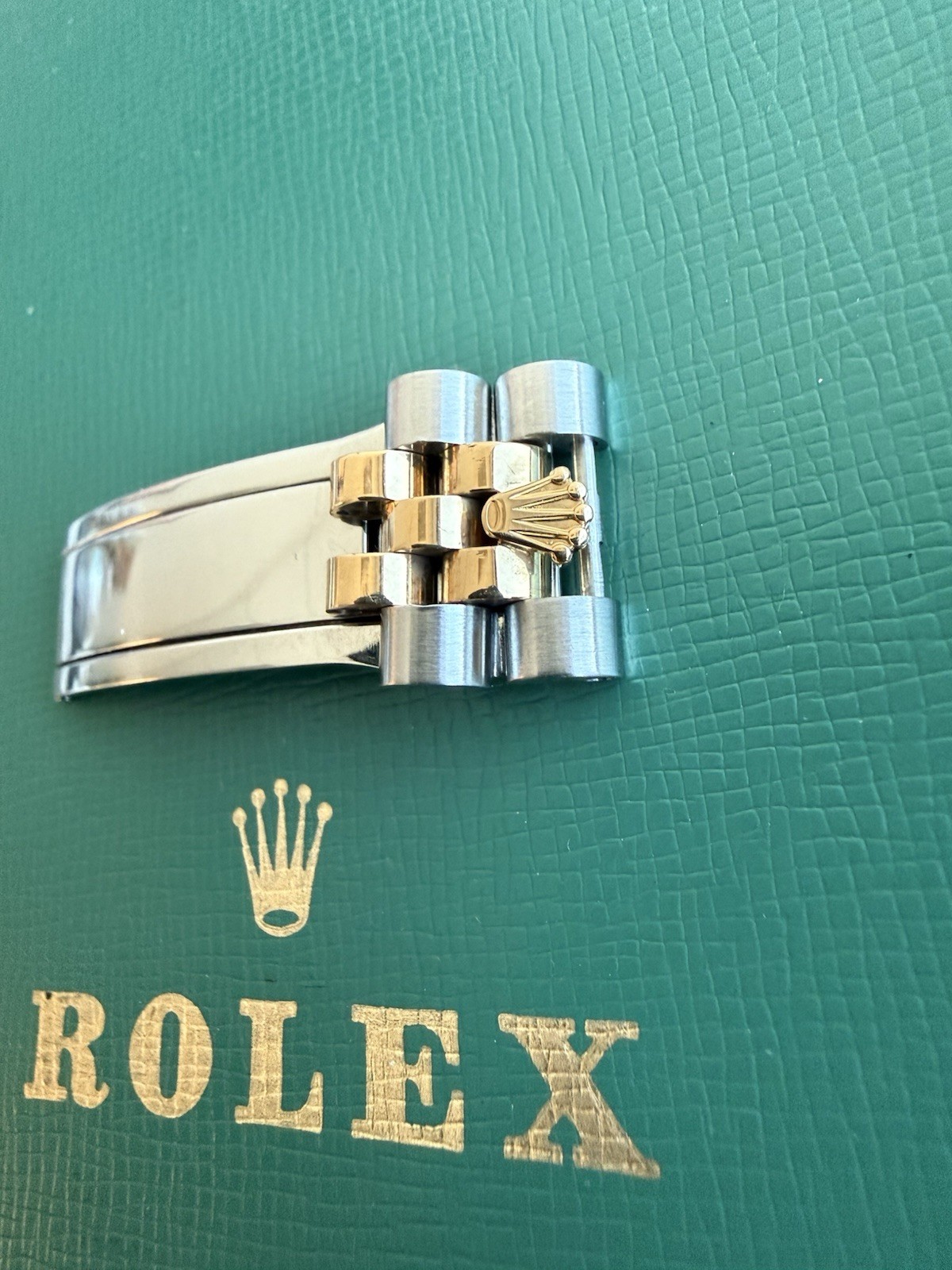 Authentic Rolex 116233 Super Jubilee Clasp Yellow Gold & Stainless Steel OC# 750