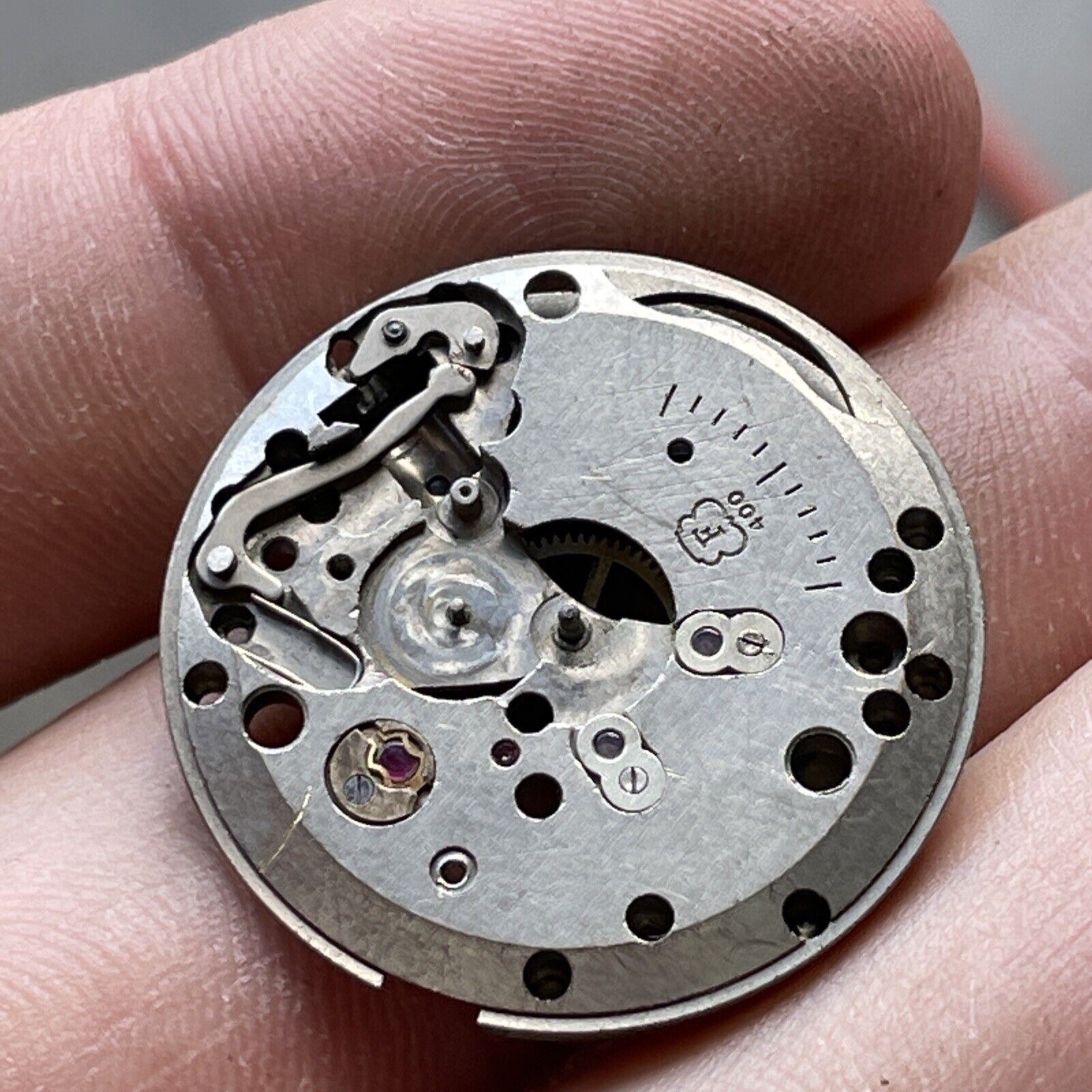Vintage Schwarz-Etienne Seventeen Jewel Unadjusted Movement