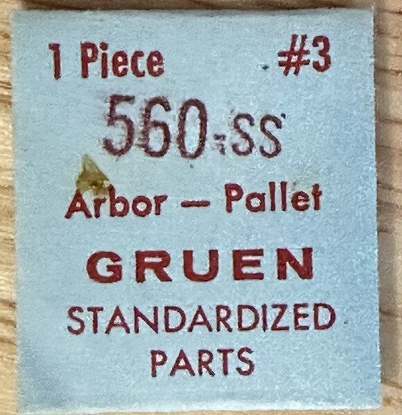 GENUINE GRUEN EB714 CAL560SS PALLET ARBOR JEWELER WATCH REPAIR PART WP4