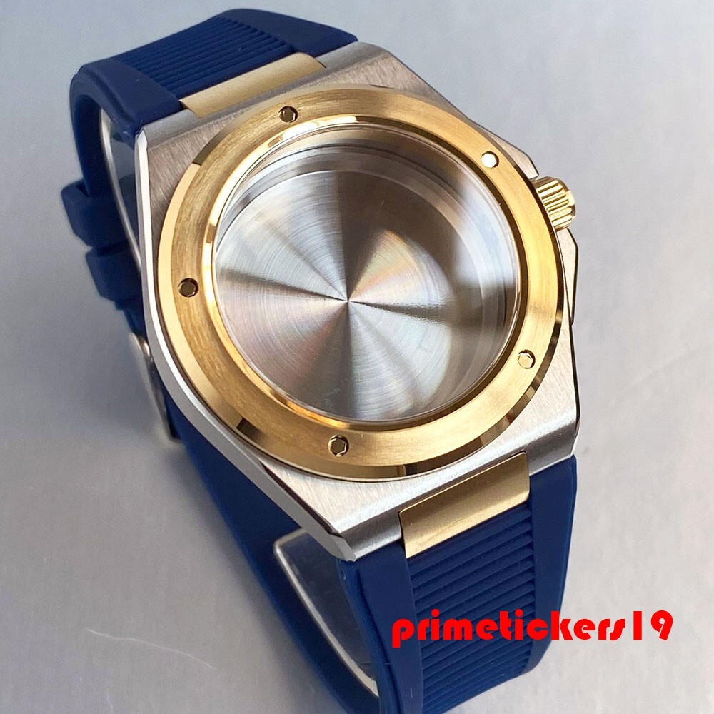 Dive Sapphire Two Tone Watch Case+Band Fit for Engineer Mod Parts NH35 PT5000