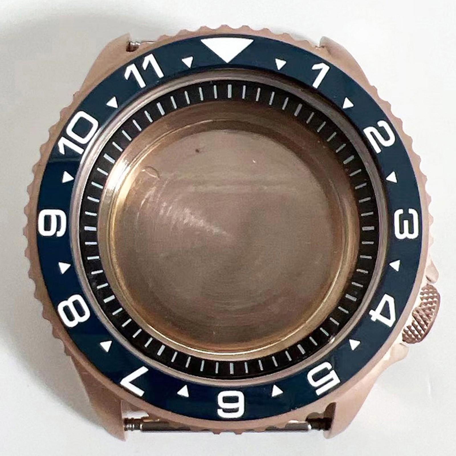 41.5mm Stainless Steel Rose Gold Watch Case For NH35/NH36/4R Movement