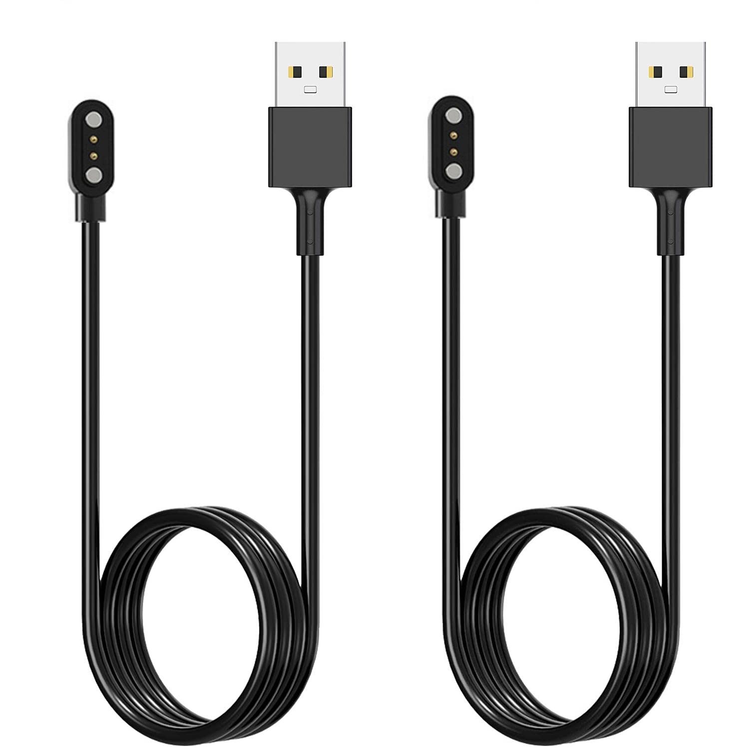 [2-Pack] 3.3FT Smart Watch Charger Magnetic USB Charging Cable for Letsfit