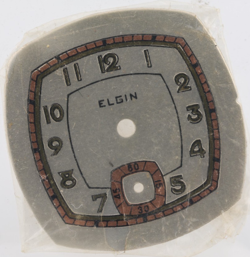 ELGIN ART DECO NOS WRIST WATCH DIAL 24.94×25.14mm (KX)