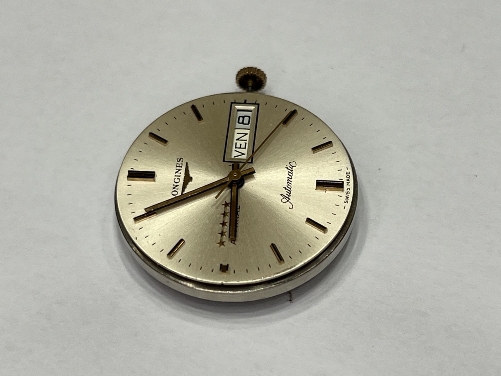 Longines Admiral 5 Stars Dial & Movement Automatic Cal 507 Day Date 17 Jewels