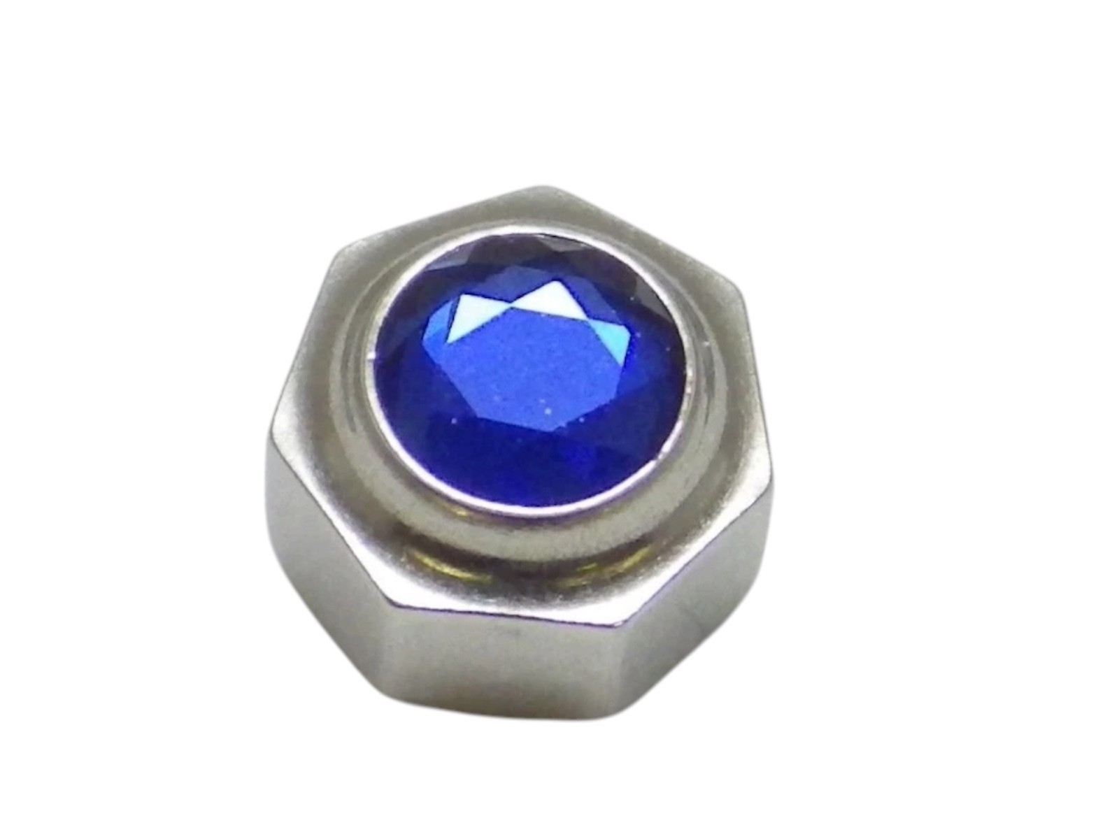 Genuine Cartier Crown Santos GM Ref. VC070192 /622 99102 with Blue Stone (4.5mm)