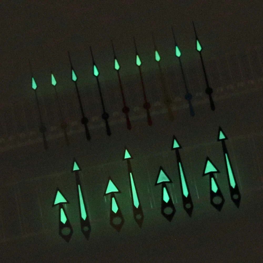 Watch Hands Arrows Style Super C3 Green Luminous For NH34 NH35 NH36 SKX007 Movt