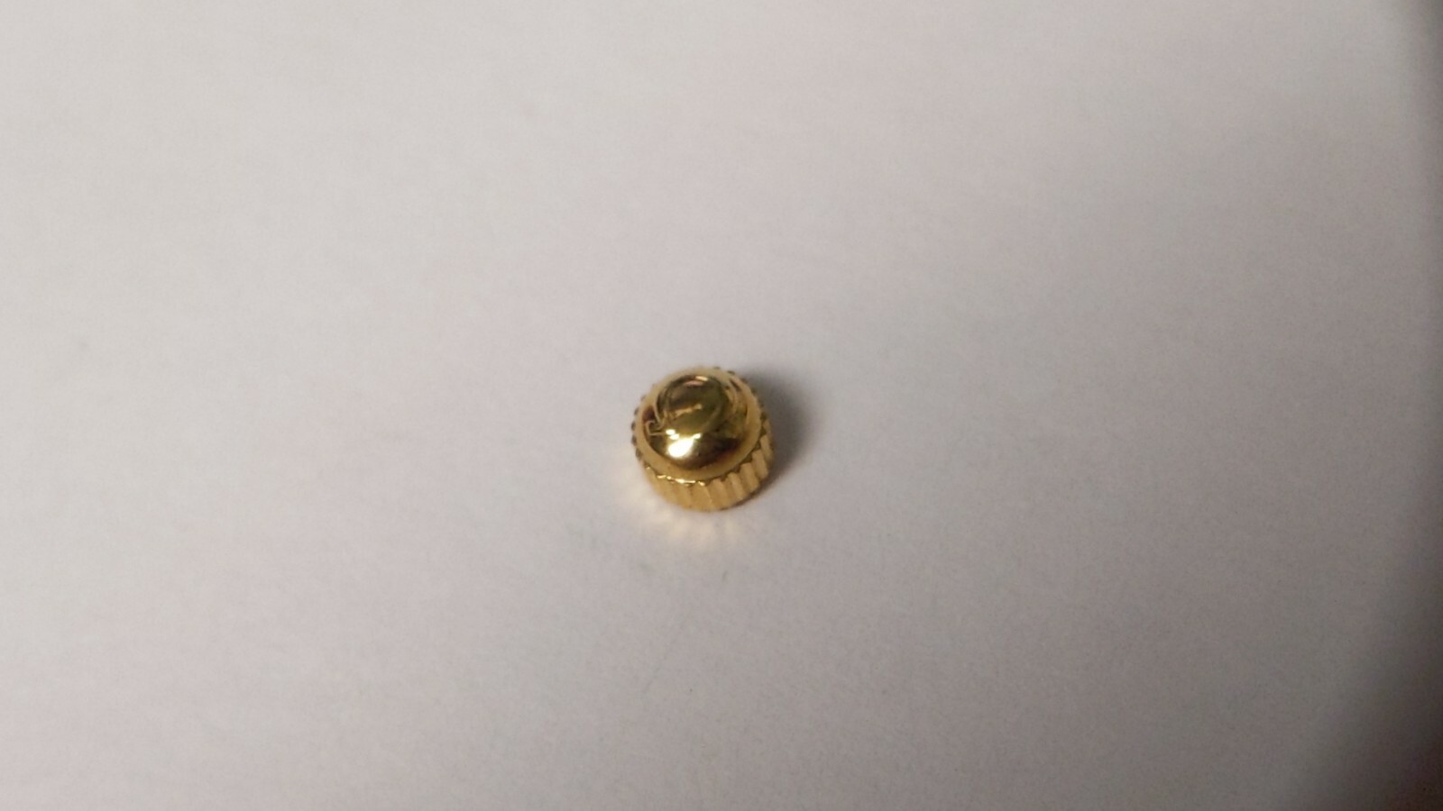 Swiss Made CROWN for OM waterproof CROWN YELLOW 4.0mm x 2.0 T10W 1/2 BALL NEW