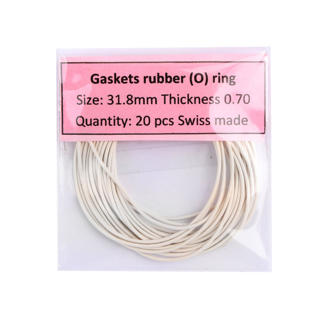 20PCS of Gaskets Rubber O Ring for Watch Case Back Swiss Made