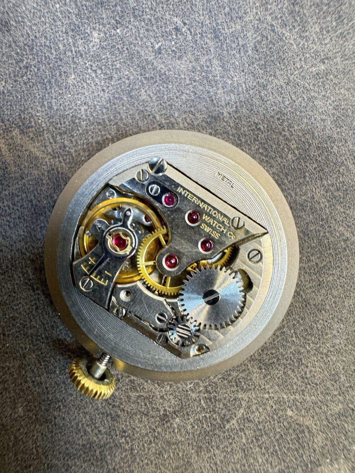Vintage IWC International Watch Company Cal C.41 Wrist Watch Movement Parts