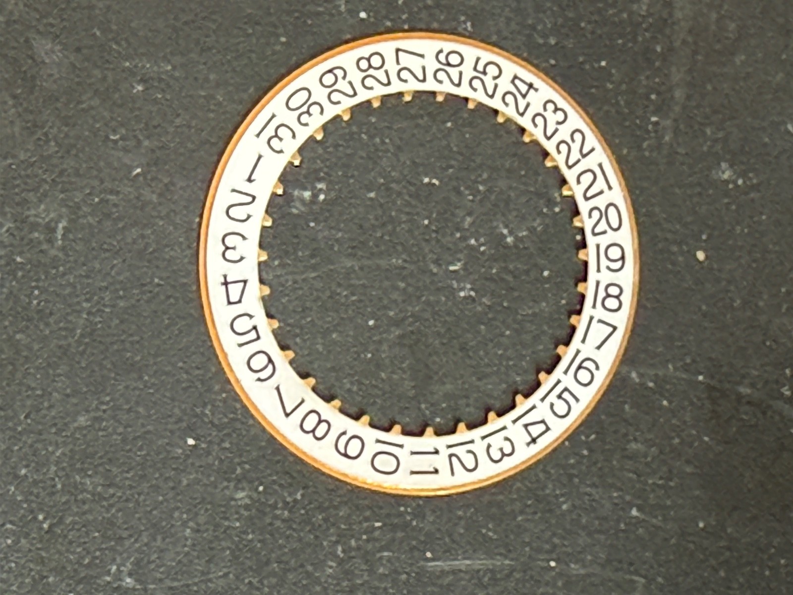GENUINE Audemars Piguet white Calendar Date Disc for Cal 3120 3126 new condition