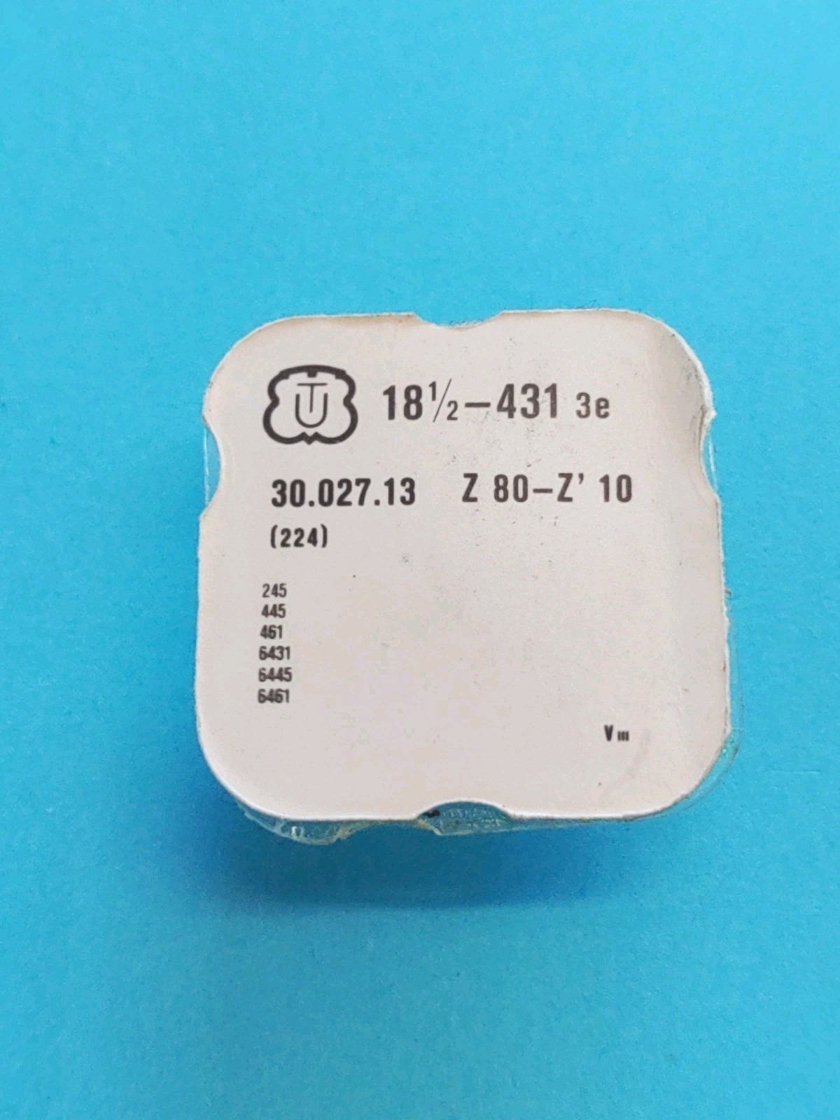 Unitas 18 1/2-431 3e, Fourth Wheel Part #224, Cal. 245,445,461,6431,6445,6461.