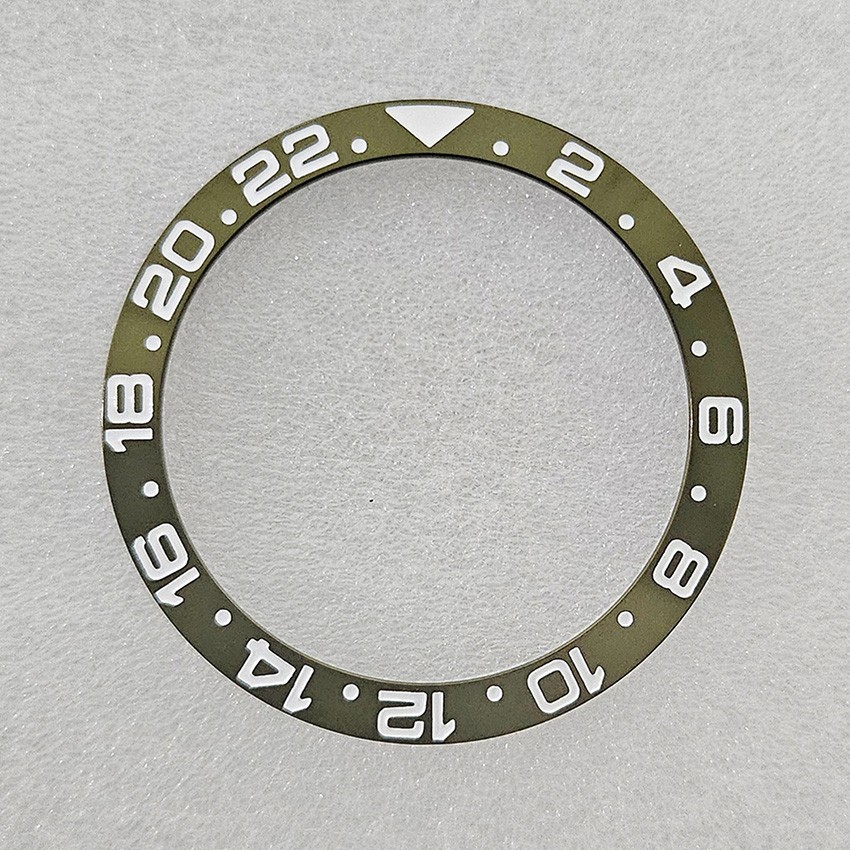 GMT Multi-color Aluminum-Magnesium Watch Bezel Without Luminous for 40mm Case