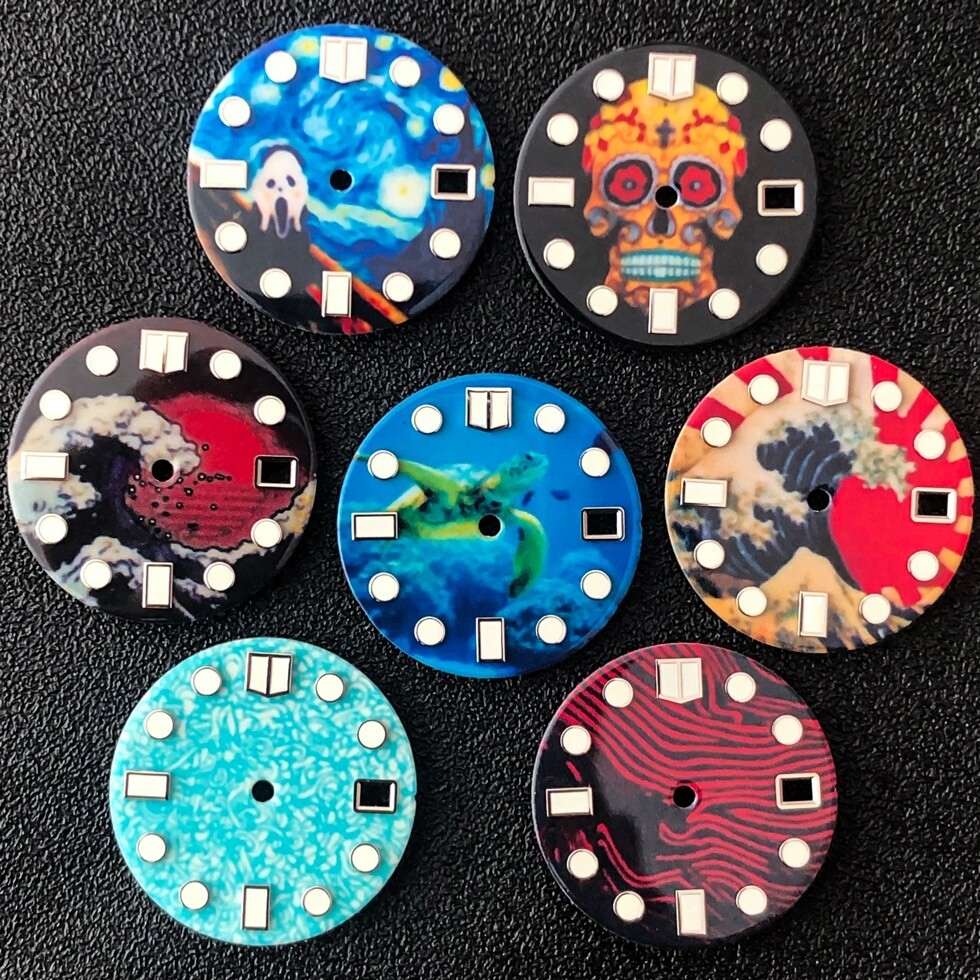 28.5mm Color Arts Luminous Watch Dial for NH35/36