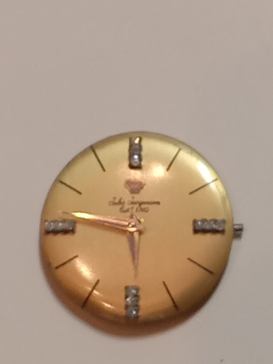 jules jurgensen watch Movement With 12 Diamonds Real White Natyral 17 Jevels…