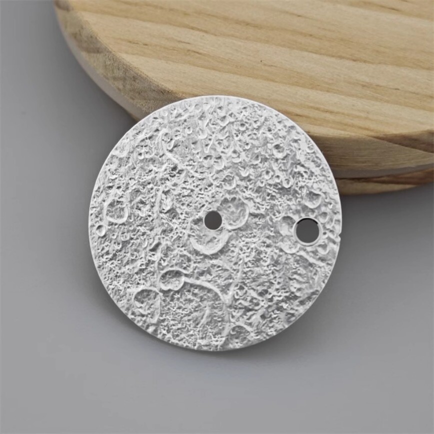 28.5mm NH35 Dial Chang’e Moon Dial Silver Gray Black for NH35/36 Movement