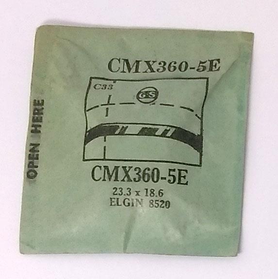 Vintage NOS G-S Crystal CMX360-5E for ELGIN 8520* 23.3 x 18.6 mm