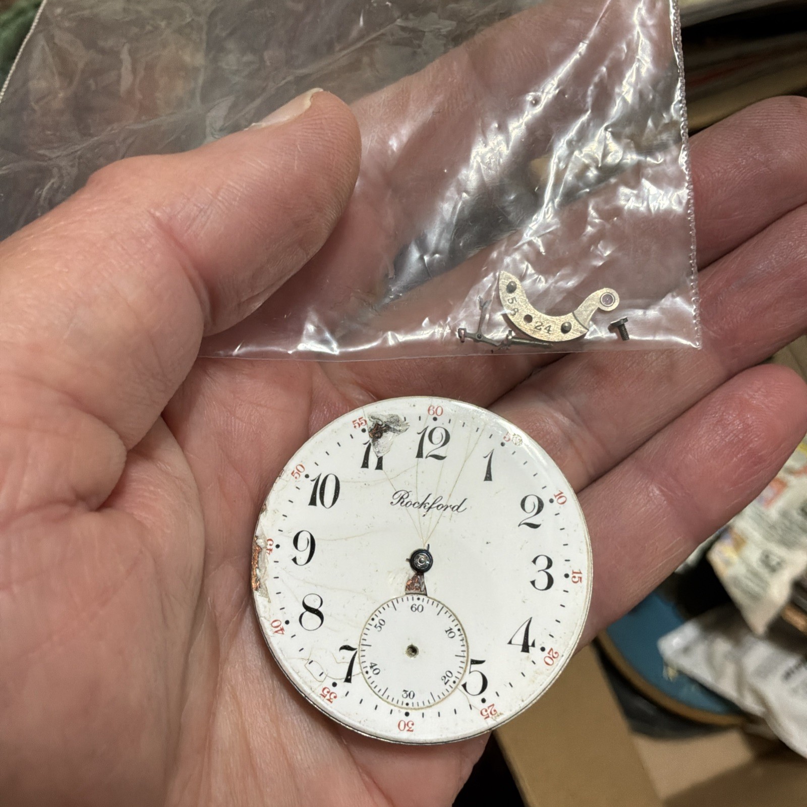 1904 Rockford Watch Co. Movement 16s 15J Grade 505 For Parts