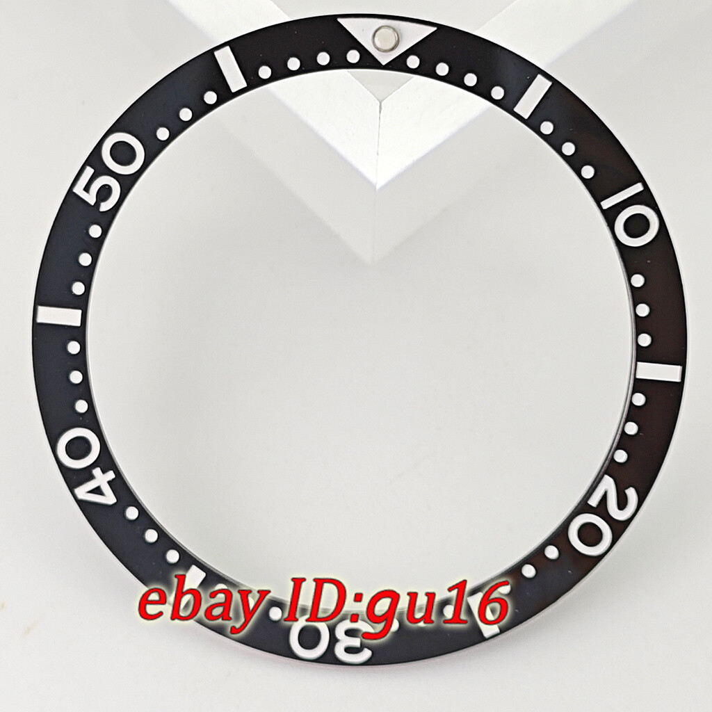 38mm black white blue green gold ceramics bezel insert fit 40mm automatic watch